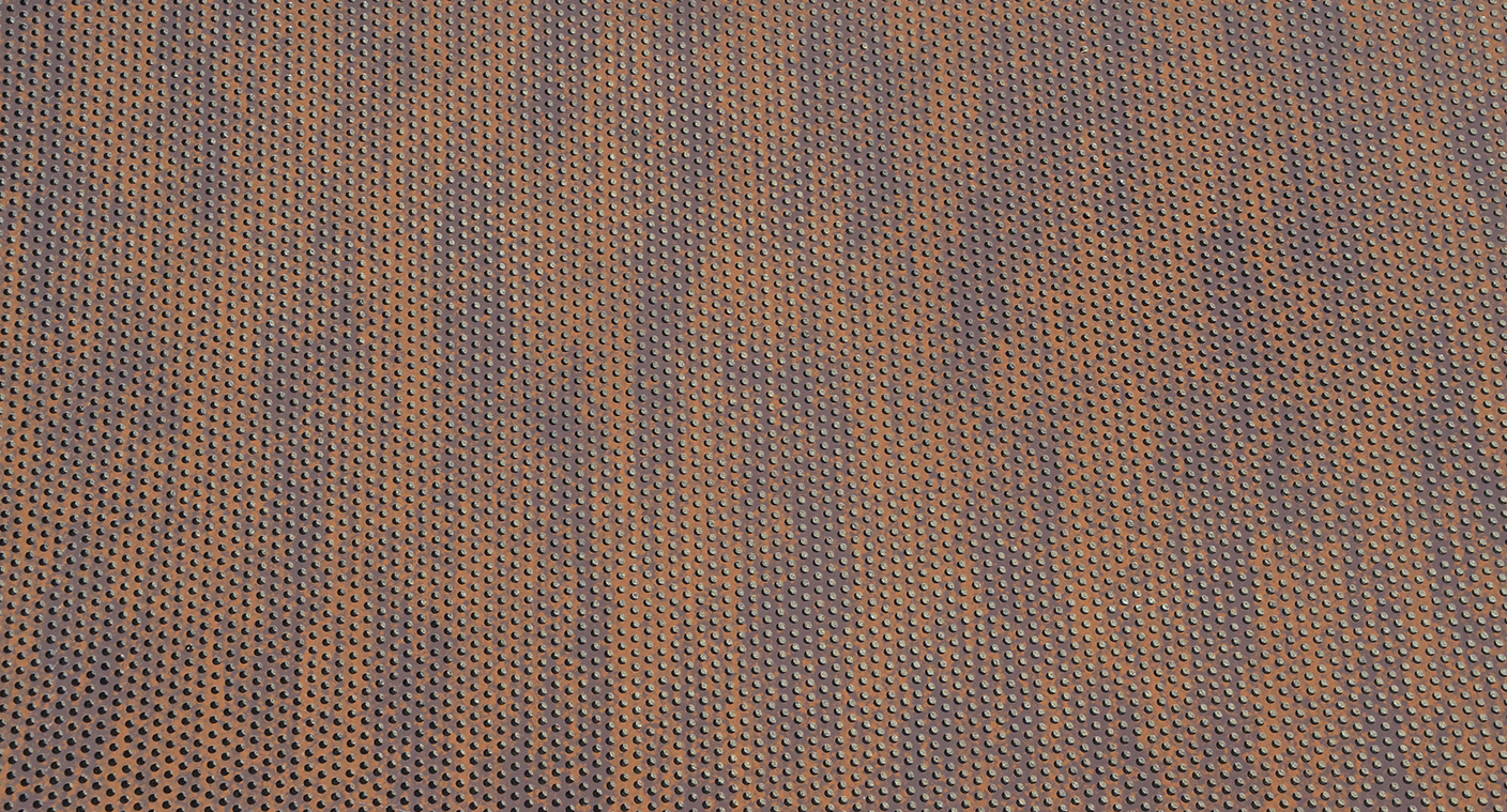 Perforated Corten flat sheets
