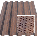 perforated corten box rib panels