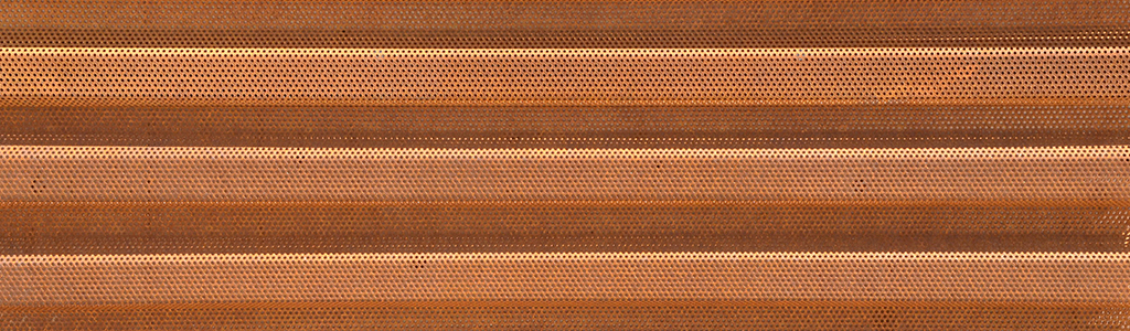 perforated corten western wave horizontal